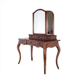 美式 卧室家具 华祺美典 妆台 AR302-17妆镜 AR302-18 俄罗斯楸木 浅色